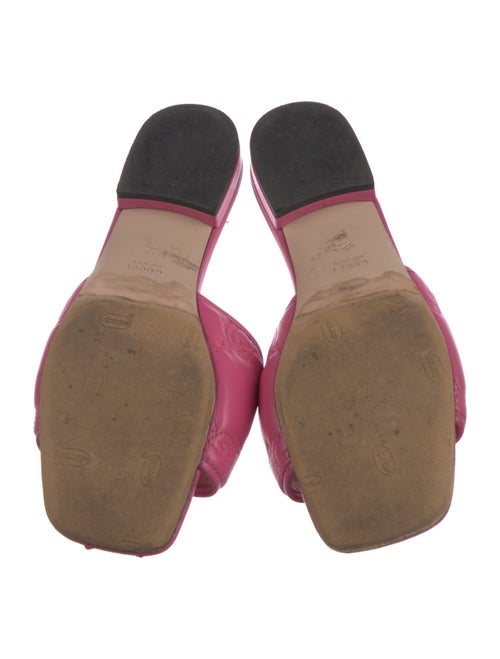 Gucci GG Logo Leather Slides