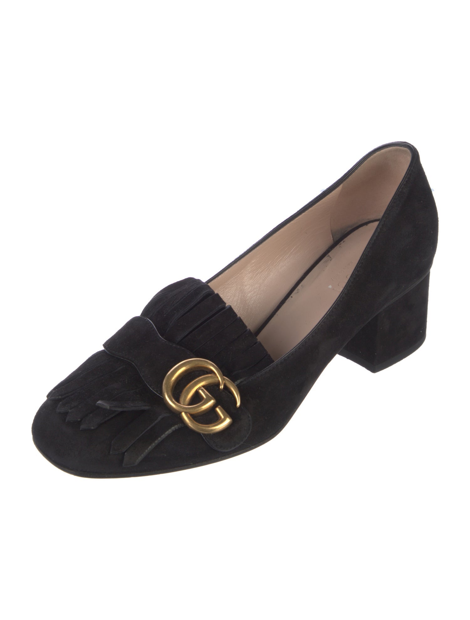 Gucci Marmont Double G Logo Pumps