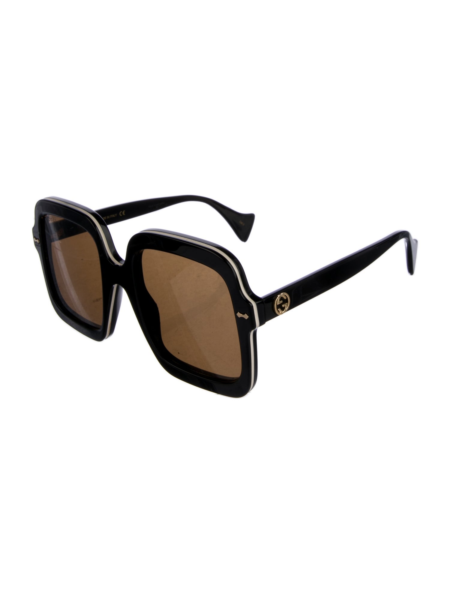 Gucci Interlocking G Logo Square Sunglasses