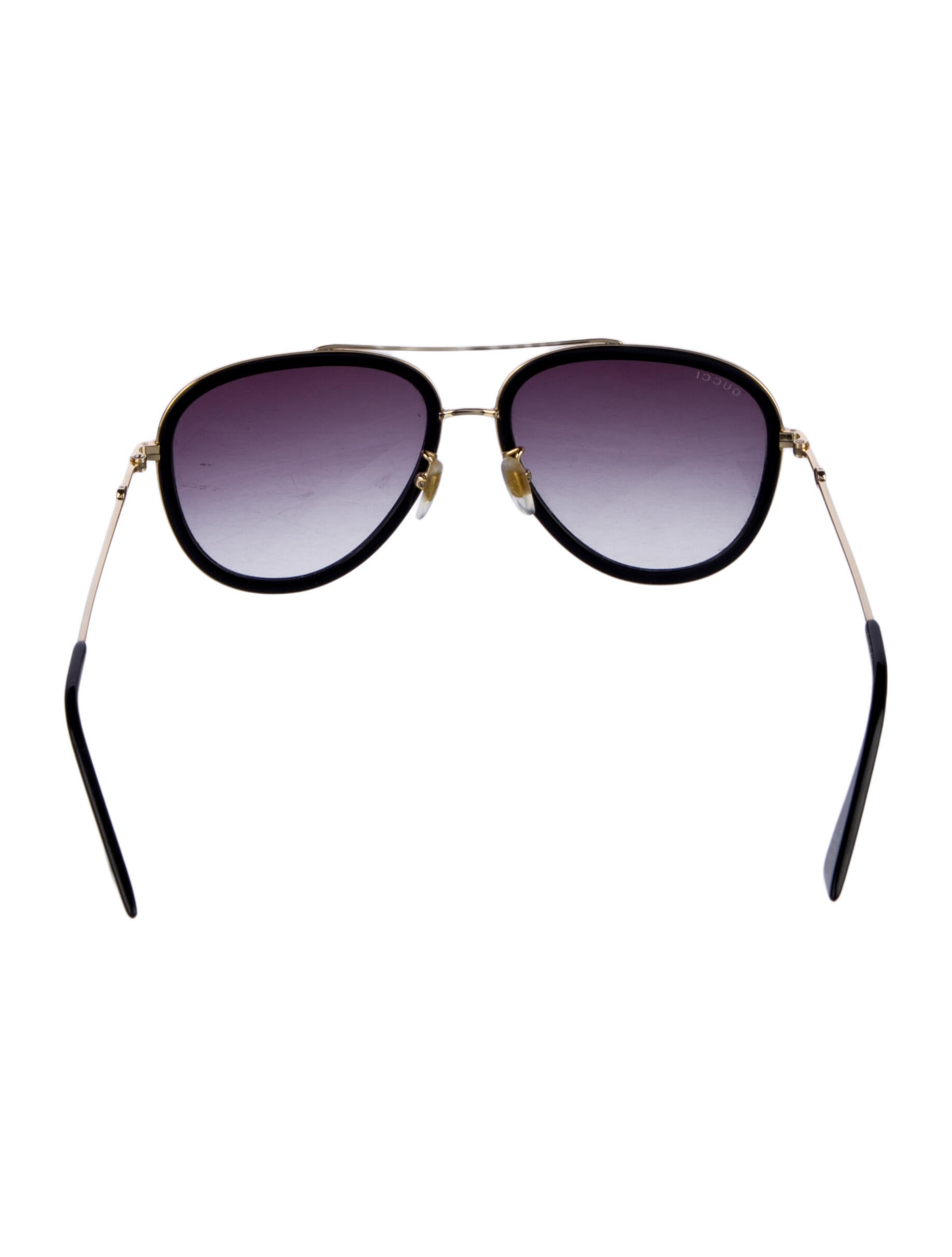 Gucci Bee Accent Aviator Sunglasses
