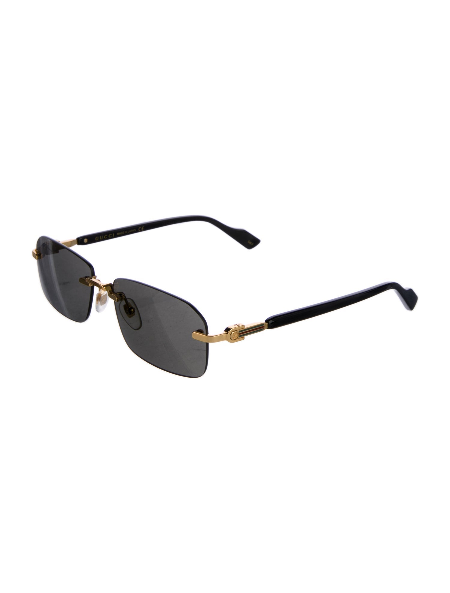 Gucci Web Accent Square Sunglasses