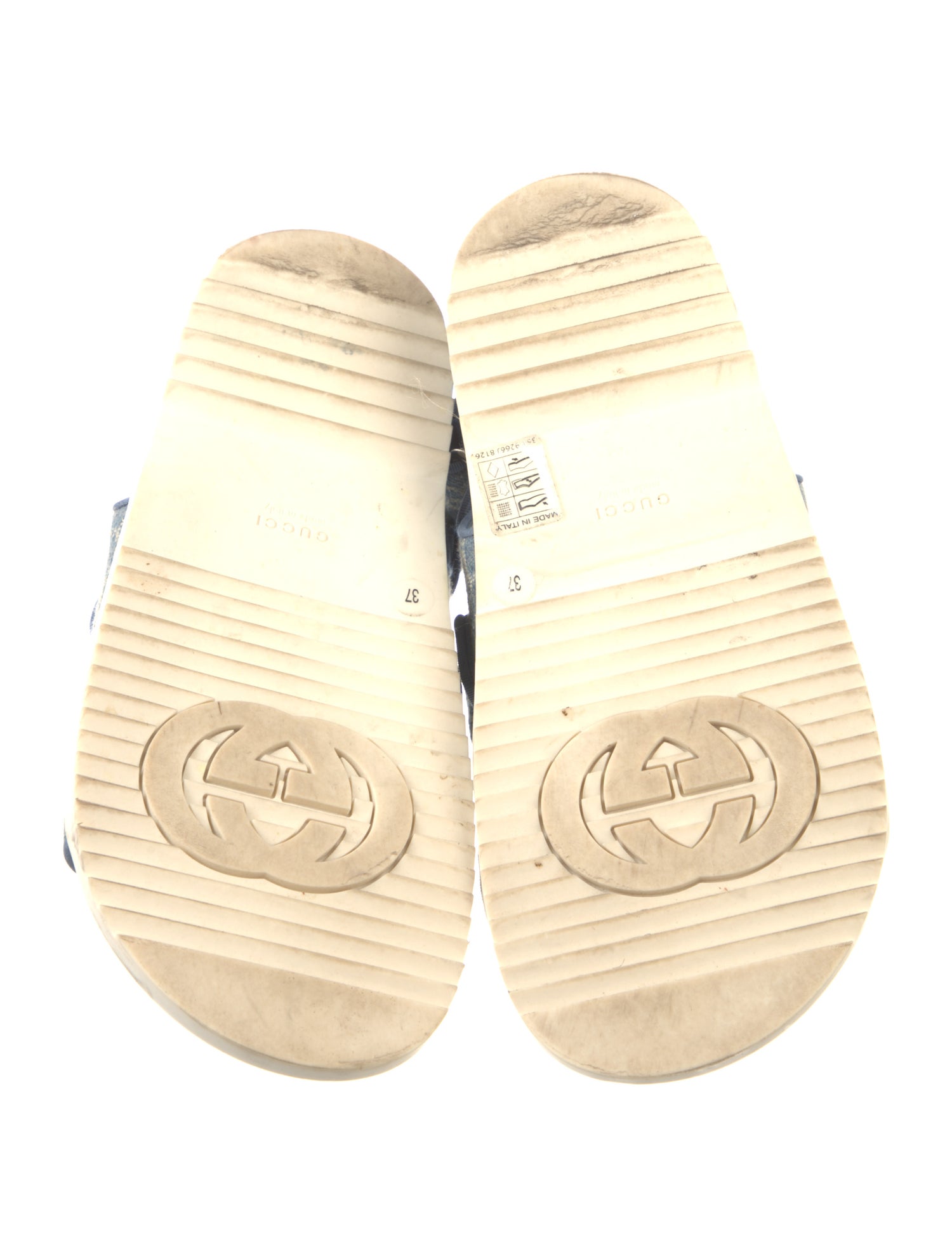 Gucci GG Denim Denim Slides