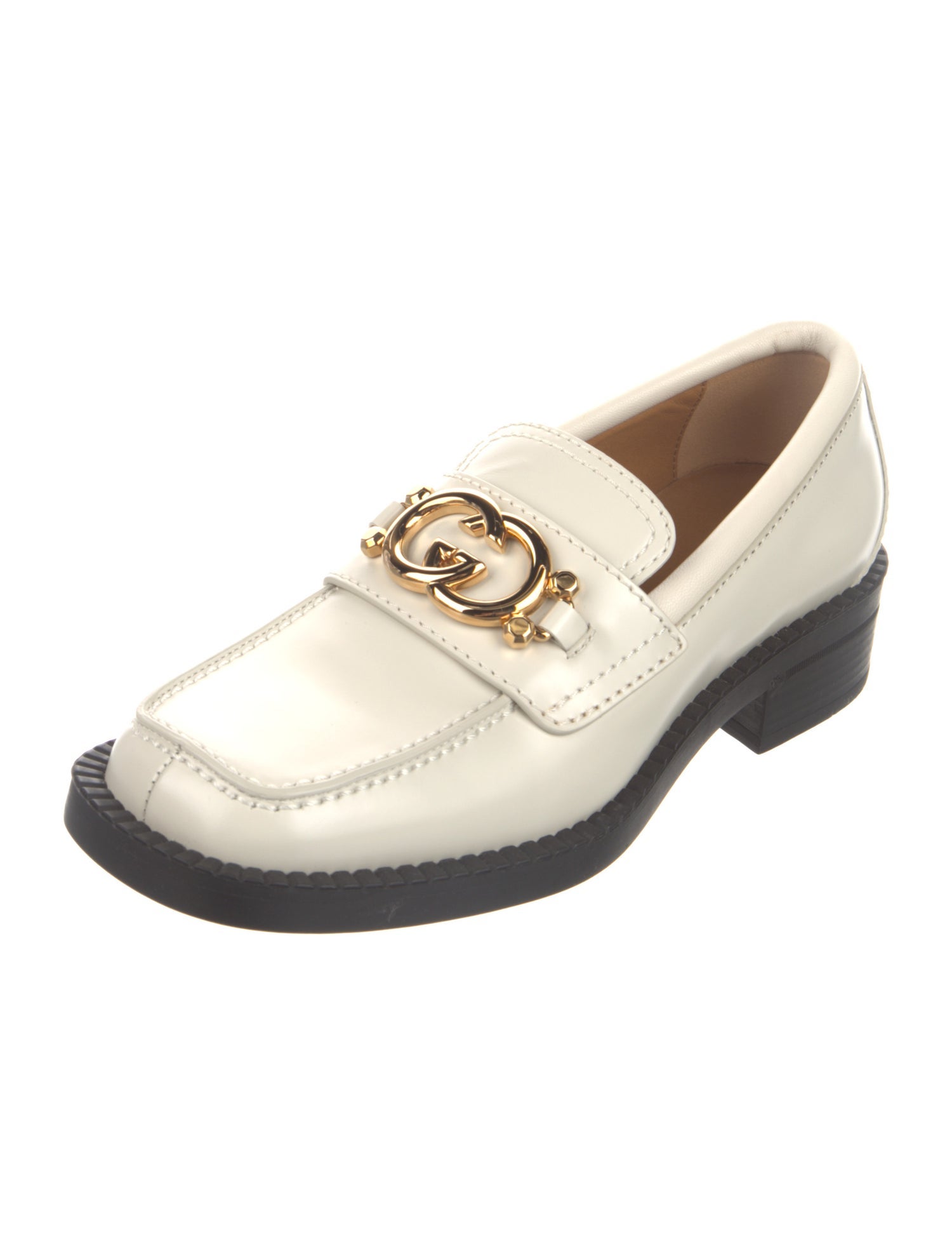 Gucci Horsebit Accent Leather Pumps