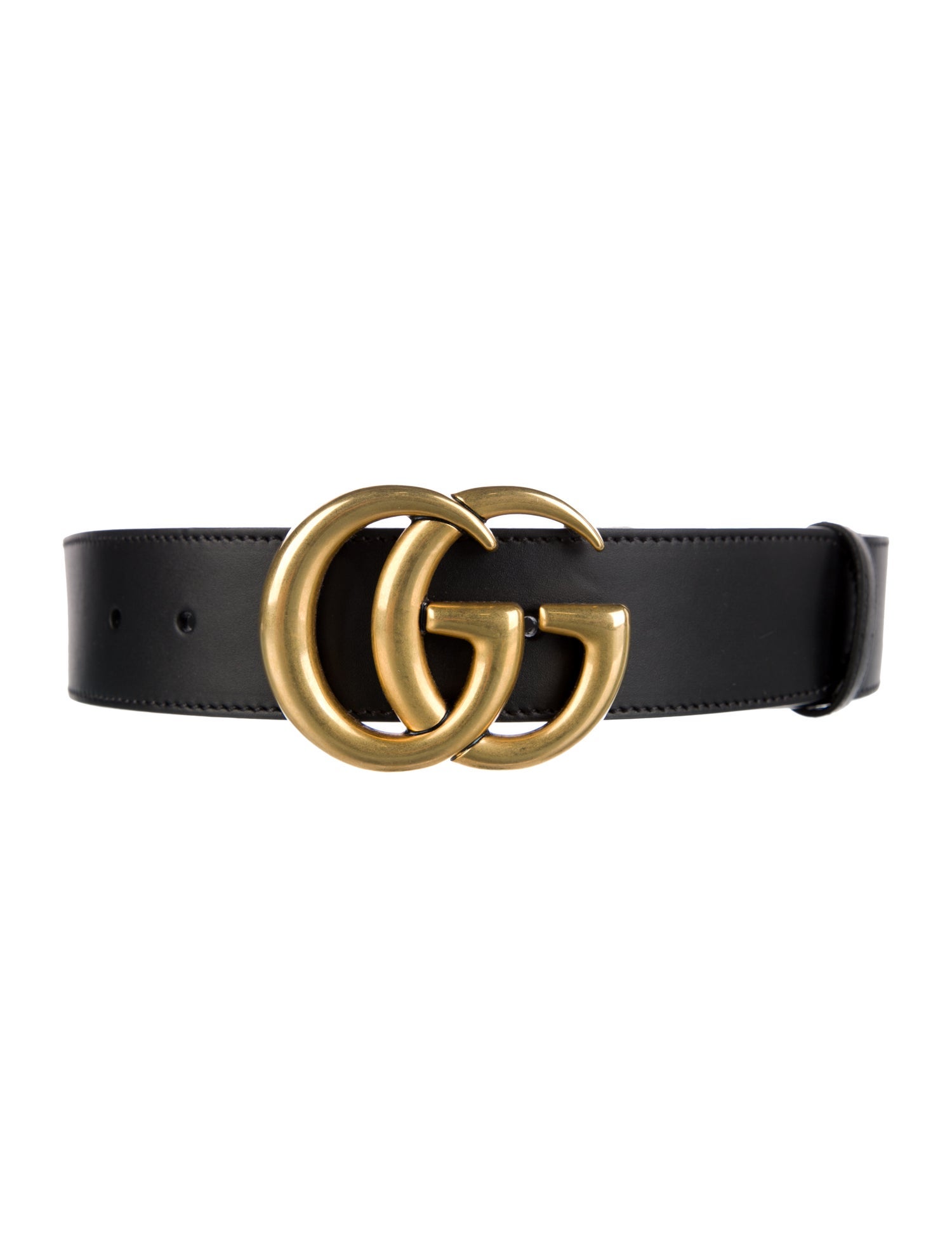 Gucci Wide Marmont Double G Logo Belt