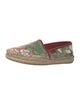 Gucci GG Supreme Leather Trim Embellishment Espadrilles