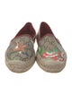 Gucci GG Supreme Leather Trim Embellishment Espadrilles