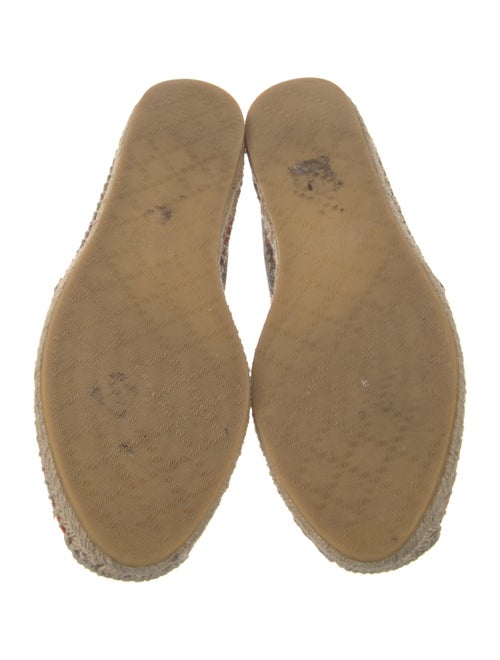 Gucci GG Supreme Leather Trim Embellishment Espadrilles