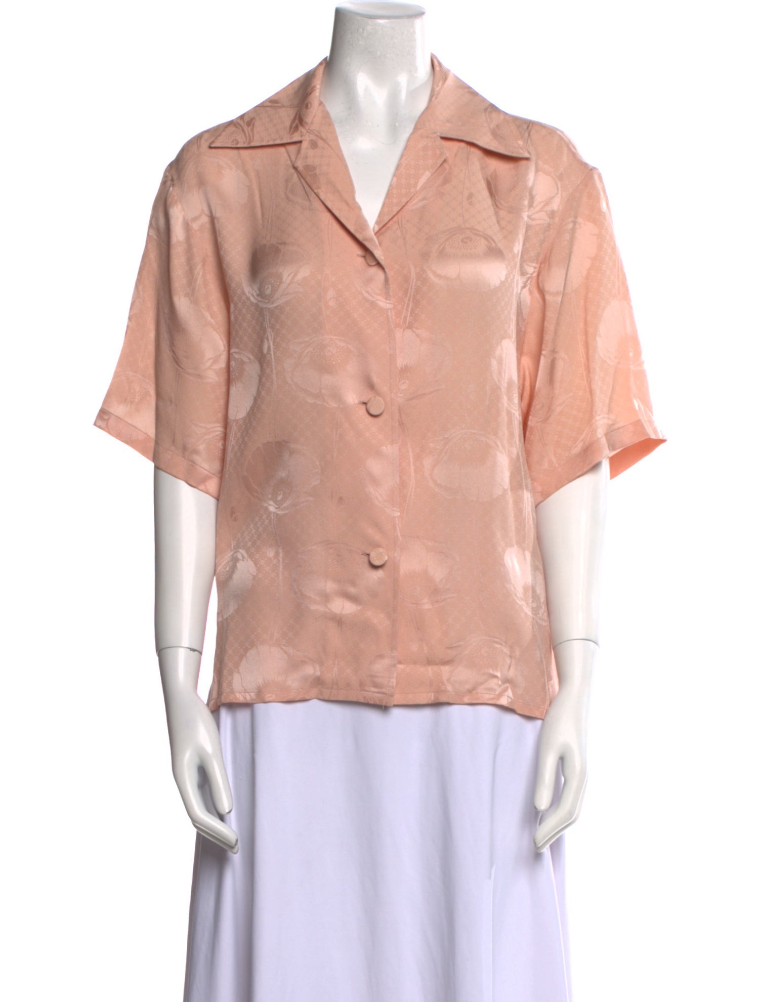 Gucci 2022 Silk Button-Up Top