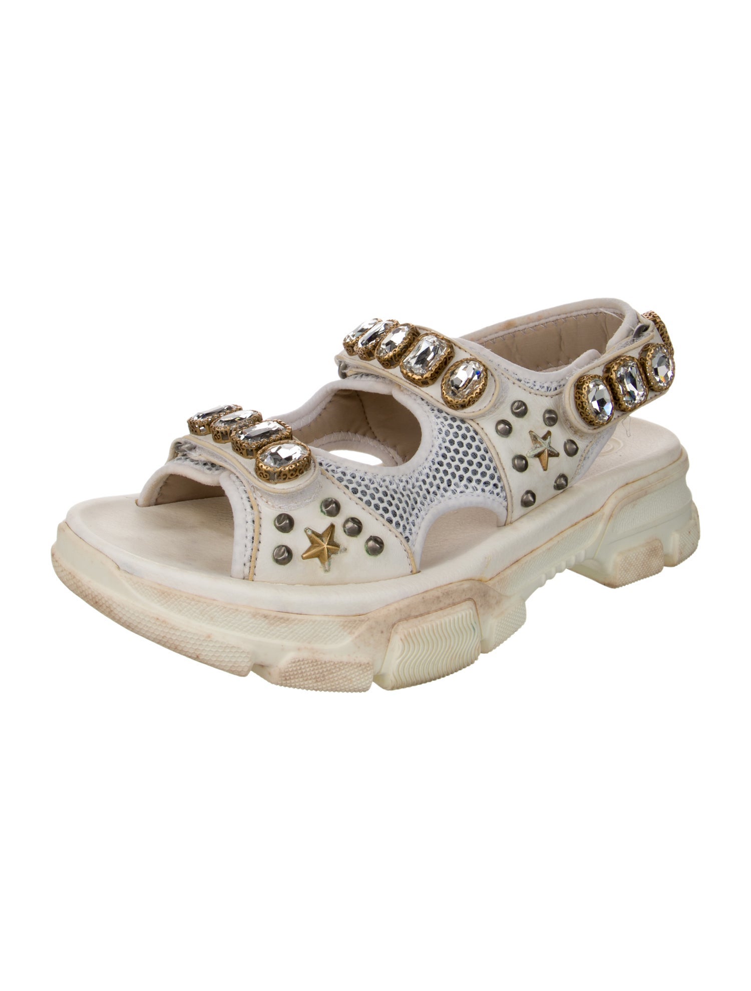 Gucci Aguru Leather Sandals