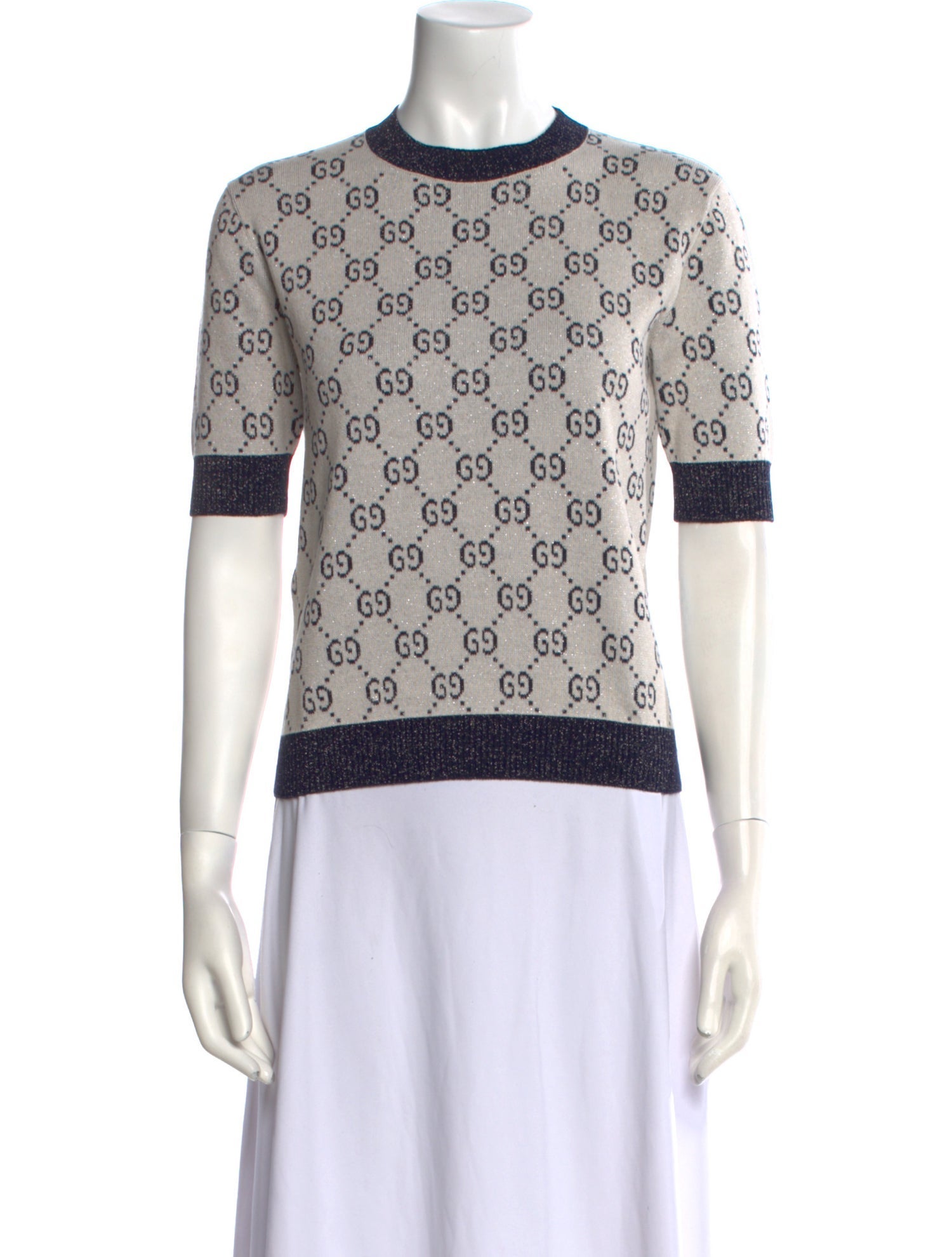 Gucci Printed Crew Neck Sweater