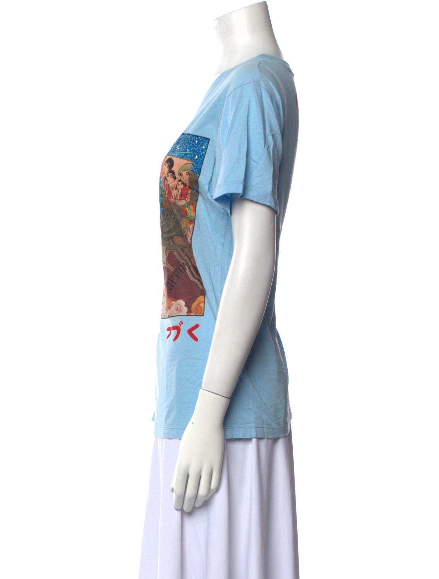 Gucci Graphic Print Crew Neck T-Shirt