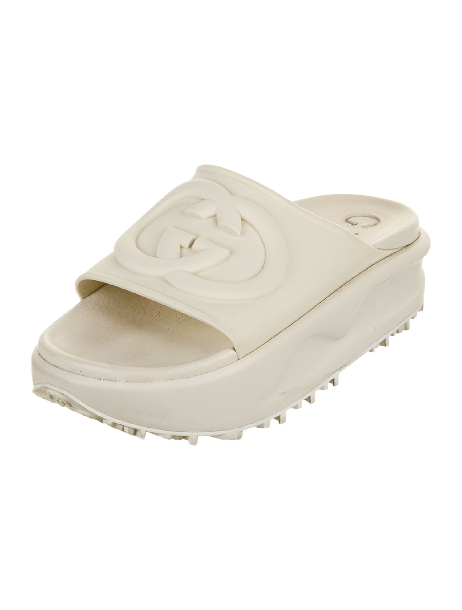 Gucci Interlocking G Logo Rubber Slides