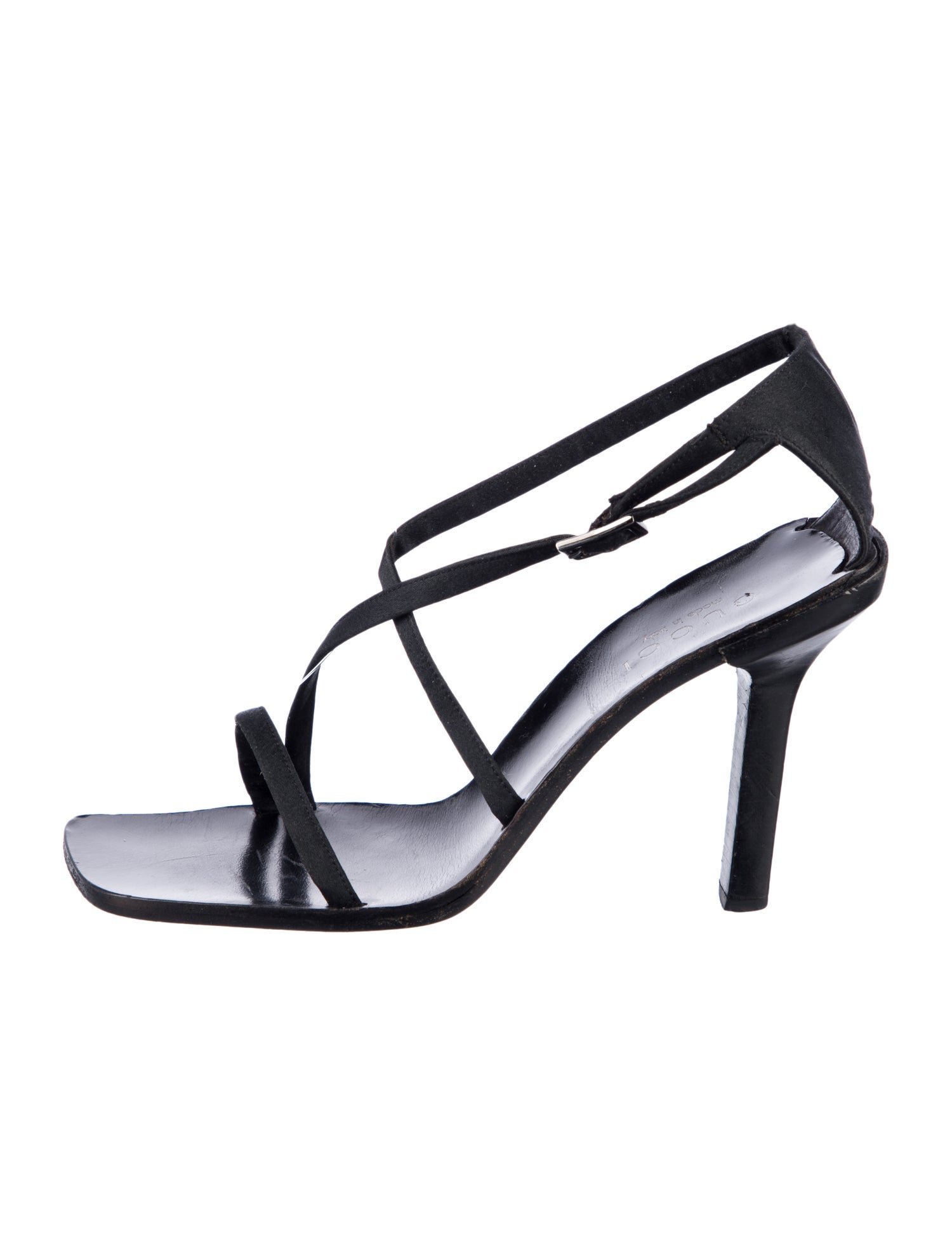 Gucci Interlocking G Logo Leather Sandals