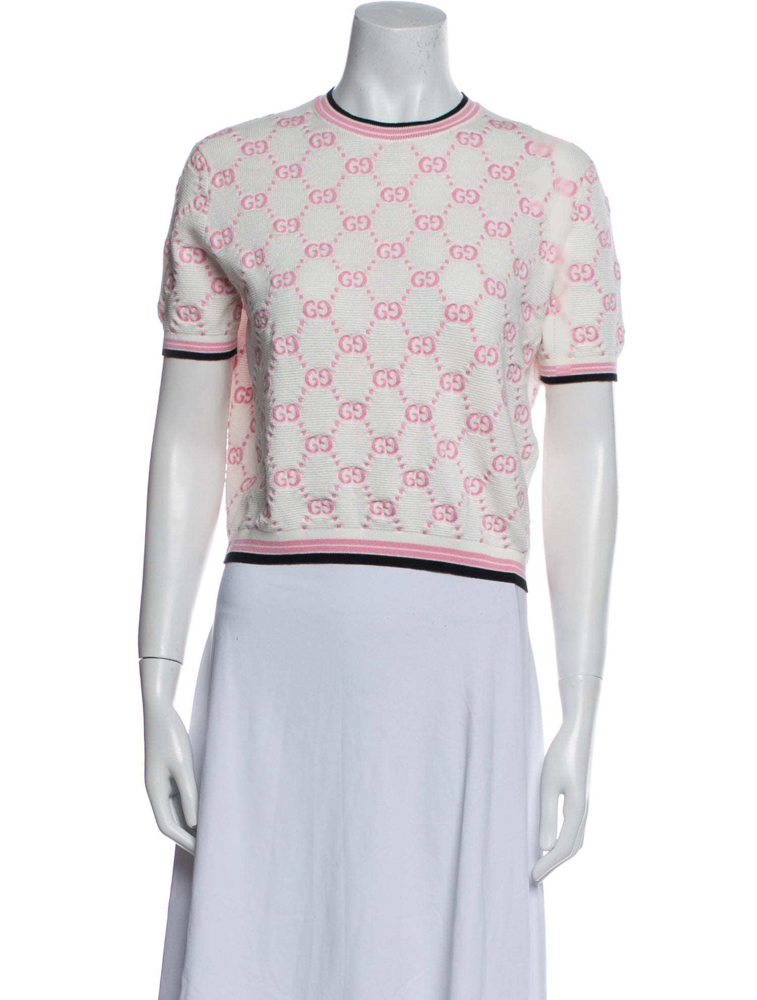 Gucci Printed Crew Neck Sweater