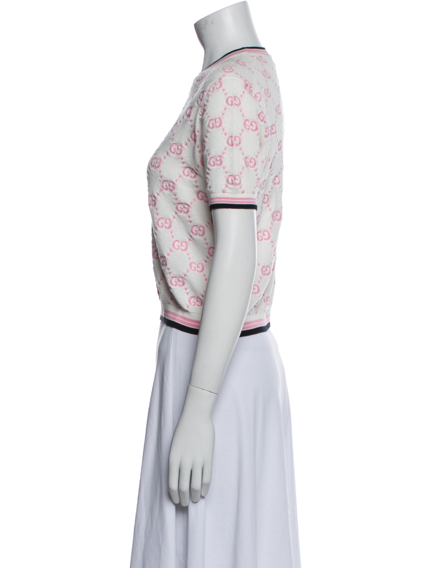 Gucci Printed Crew Neck Sweater