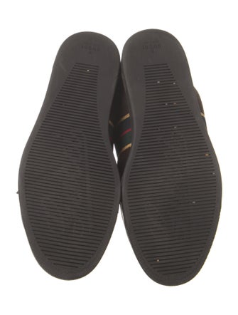 Gucci Web Accent Suede Sneakers