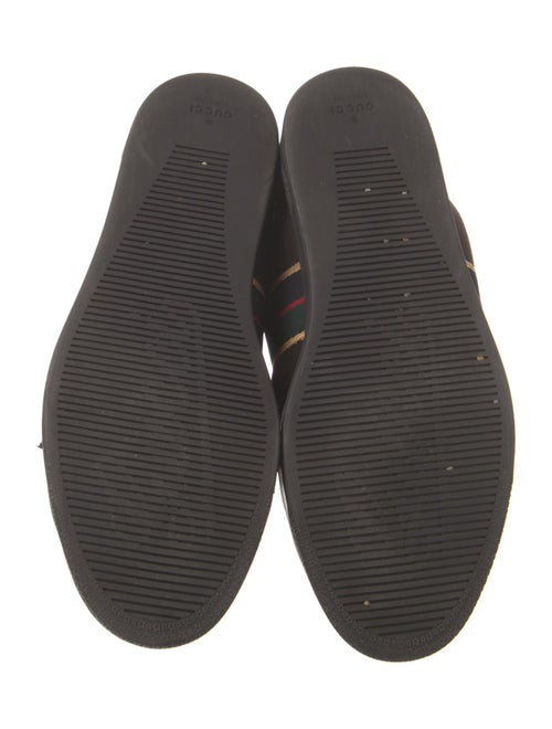 Gucci Web Accent Suede Sneakers