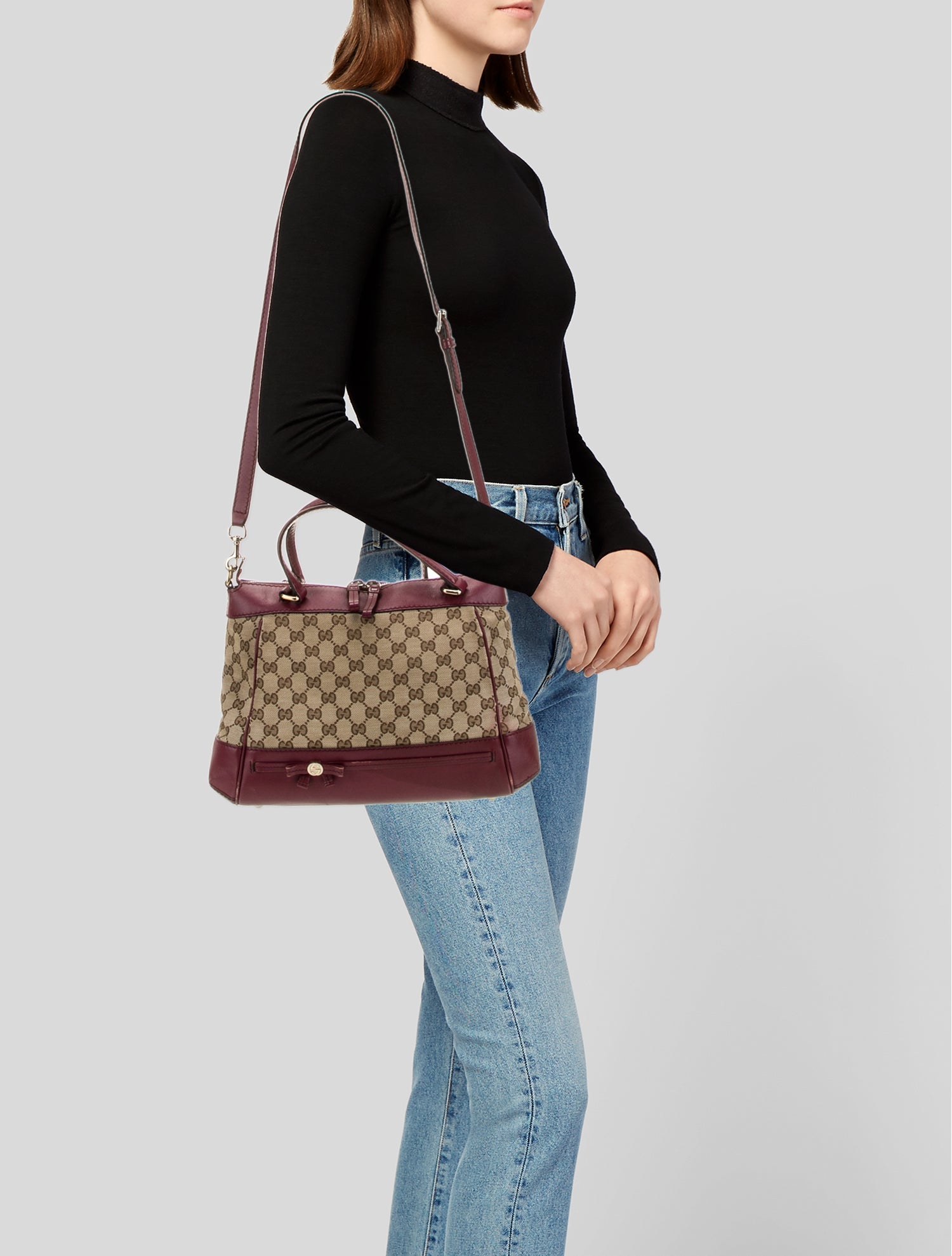 Gucci GG Canvas Top Handle Bag