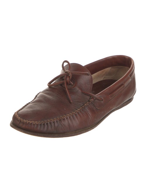 Gucci Horsebit Accent Leather Boat Shoes