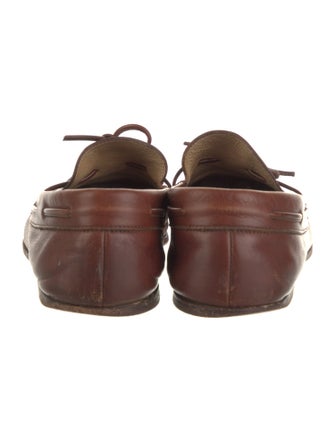 Gucci Horsebit Accent Leather Boat Shoes