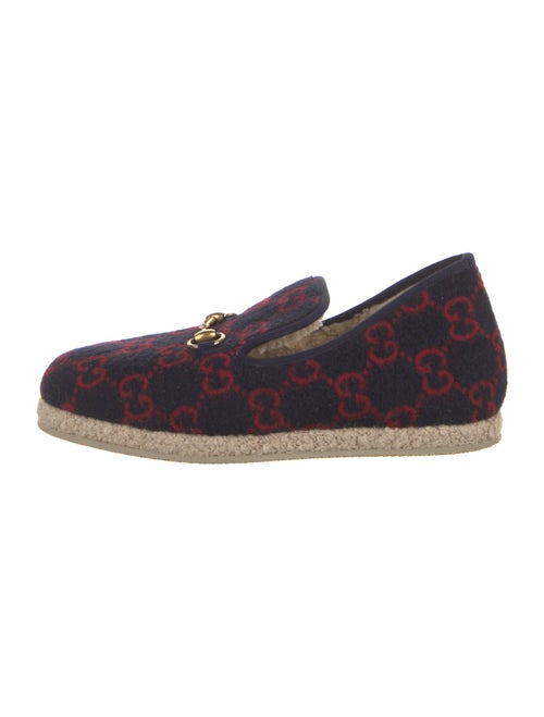 Gucci Shearling Printed Loafers