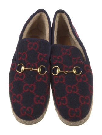 Gucci Shearling Printed Loafers