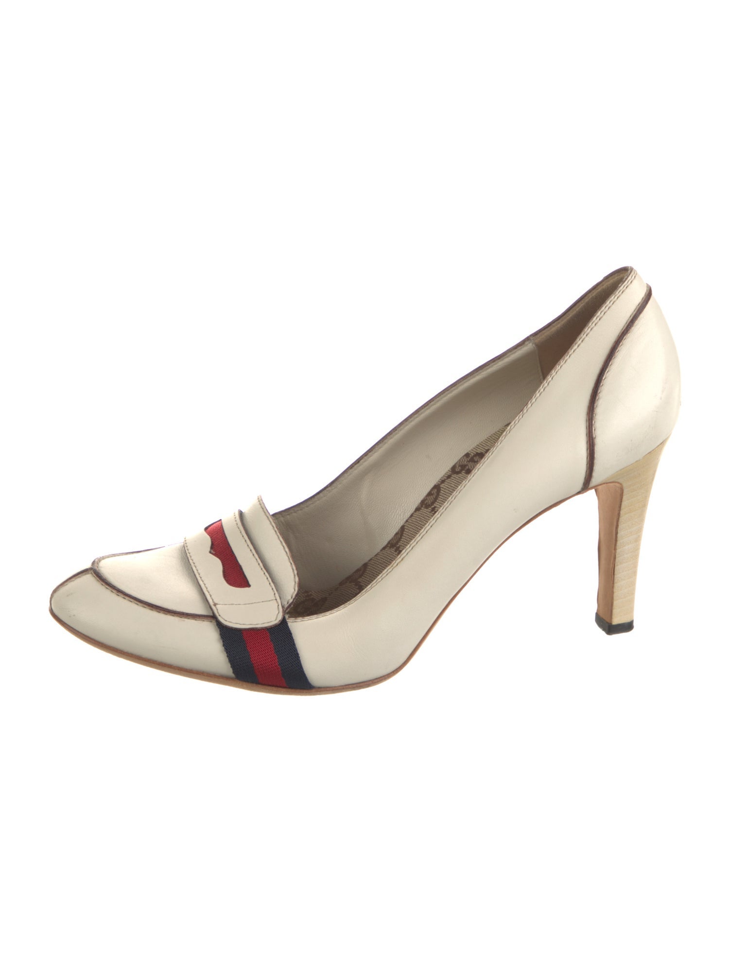 Gucci GG Supreme Leather Pumps