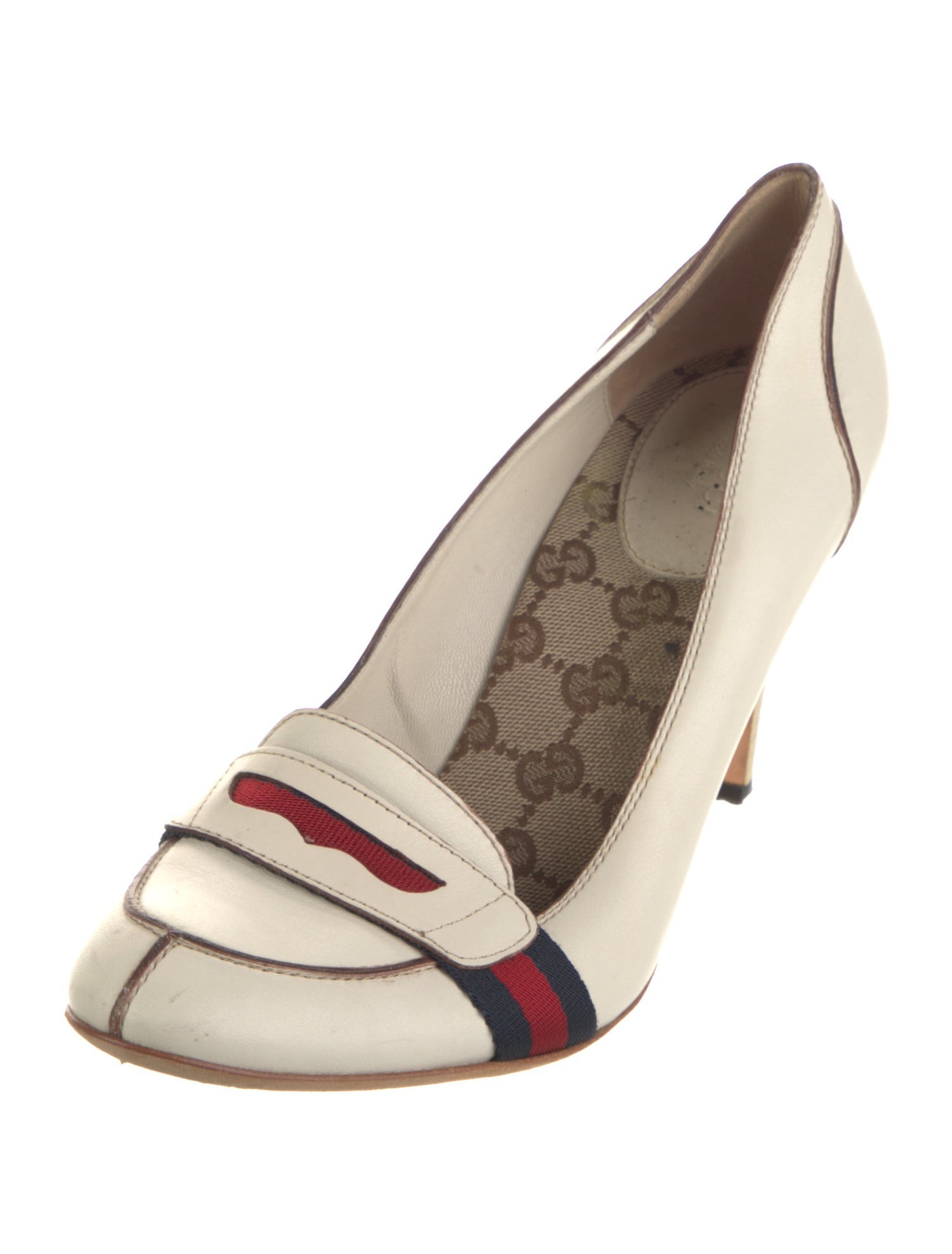Gucci GG Supreme Leather Pumps