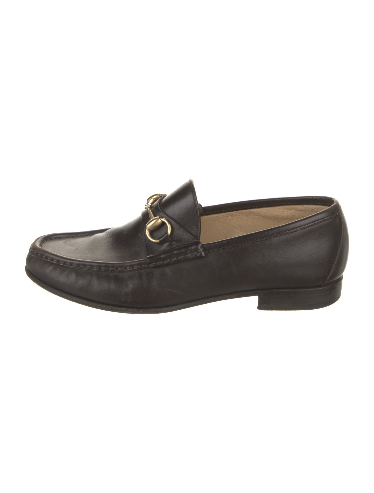 Gucci Horsebit Accent Leather Loafers