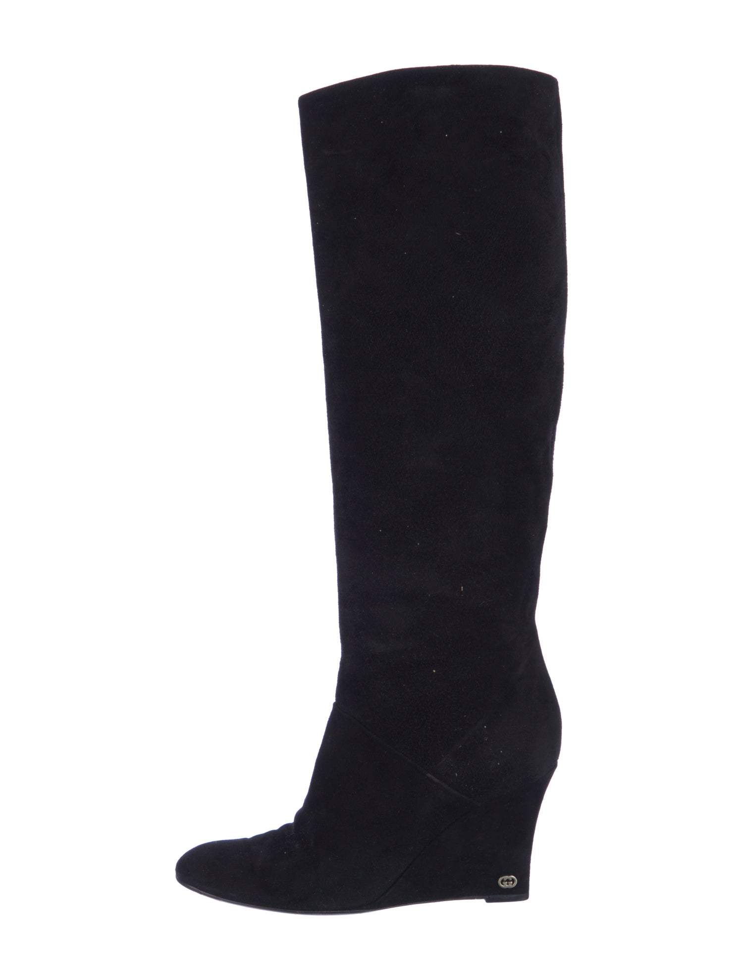 Gucci Interlocking G Logo Suede Boots
