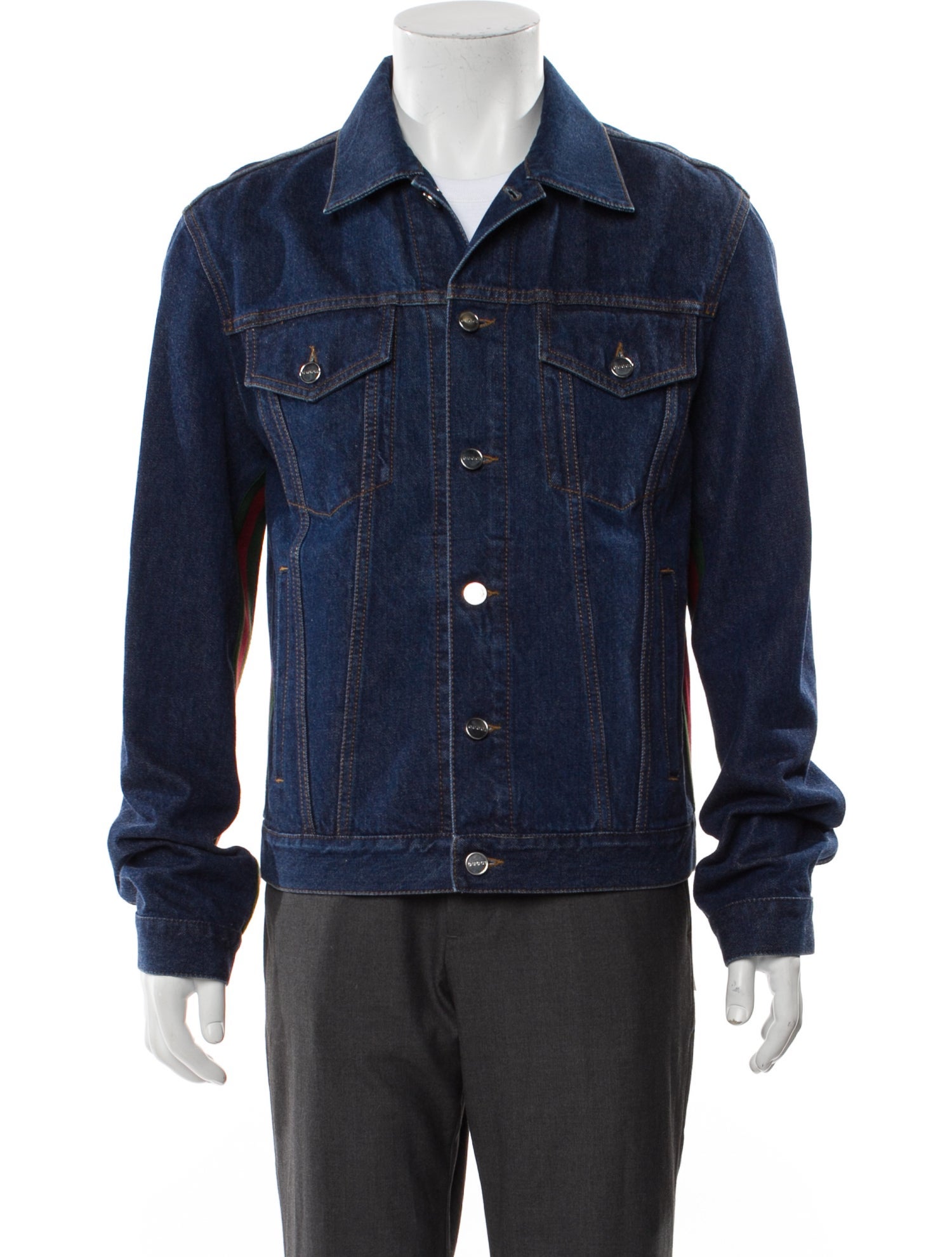 Gucci Web Accent Denim Jacket