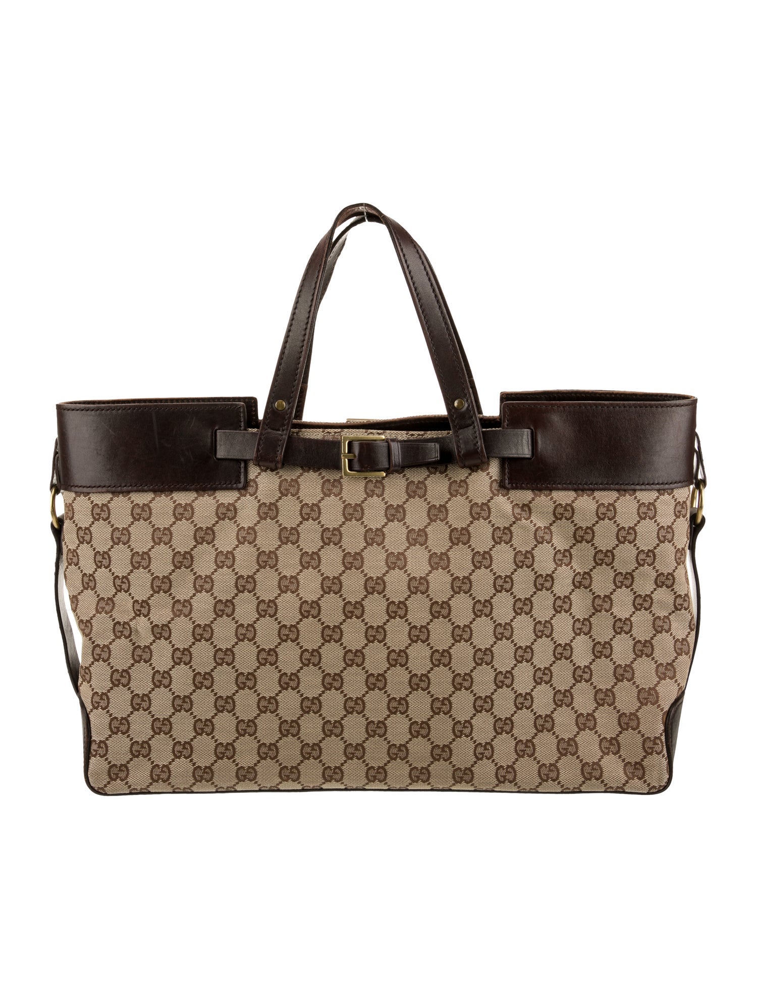 Gucci GG Canvas Briefcase Vintage