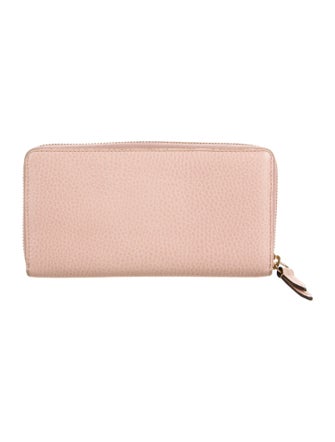 Gucci Dollar GG Marmont Running GG Logo Continental Wallet