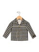 Gucci boys plaid print button up Blazer