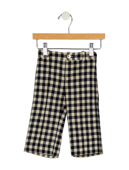 Gucci Gucci boys checkered print pants