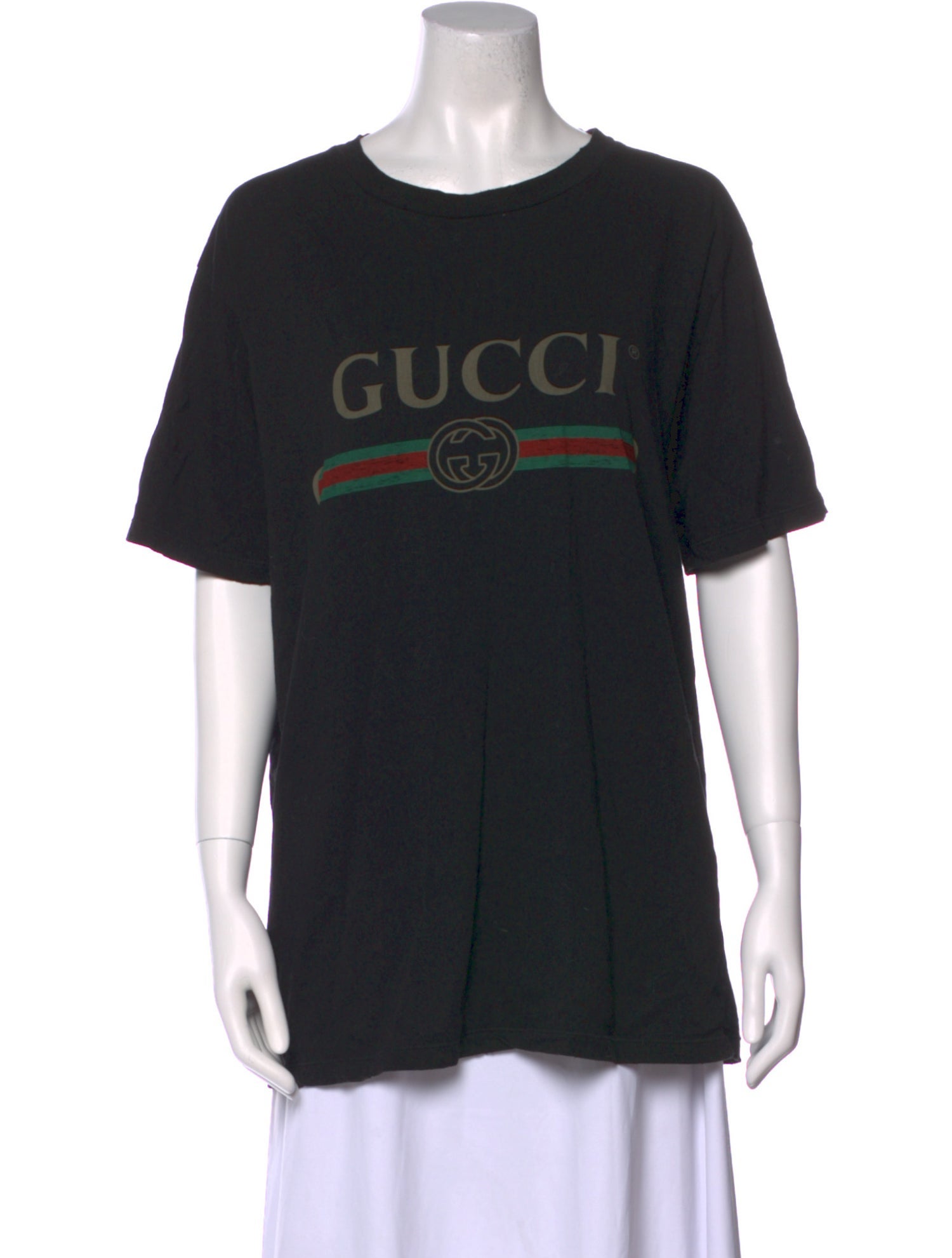 Gucci Graphic Print Crew Neck T-Shirt