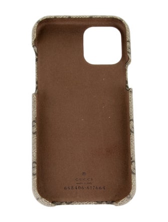 Gucci Brown Pattern Printed GG Signature Iphone Case