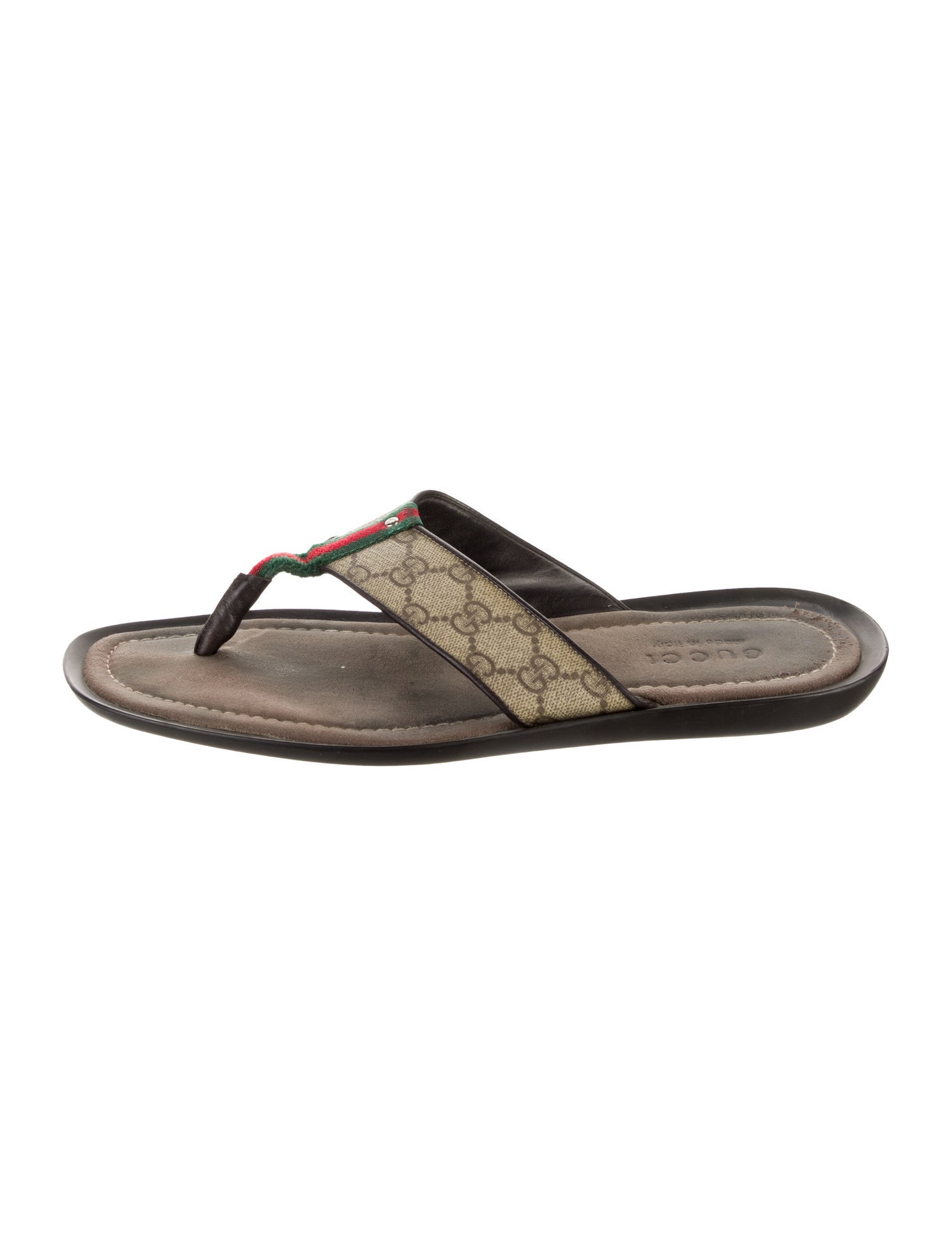 Gucci GG Supreme Flip Flops