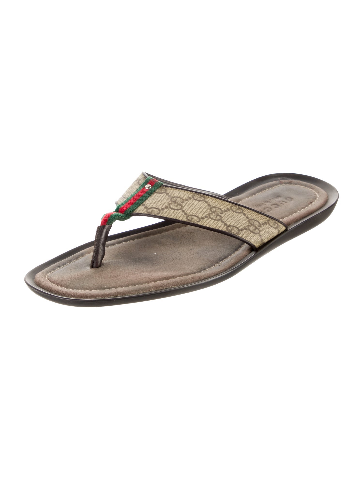 Gucci GG Supreme Flip Flops