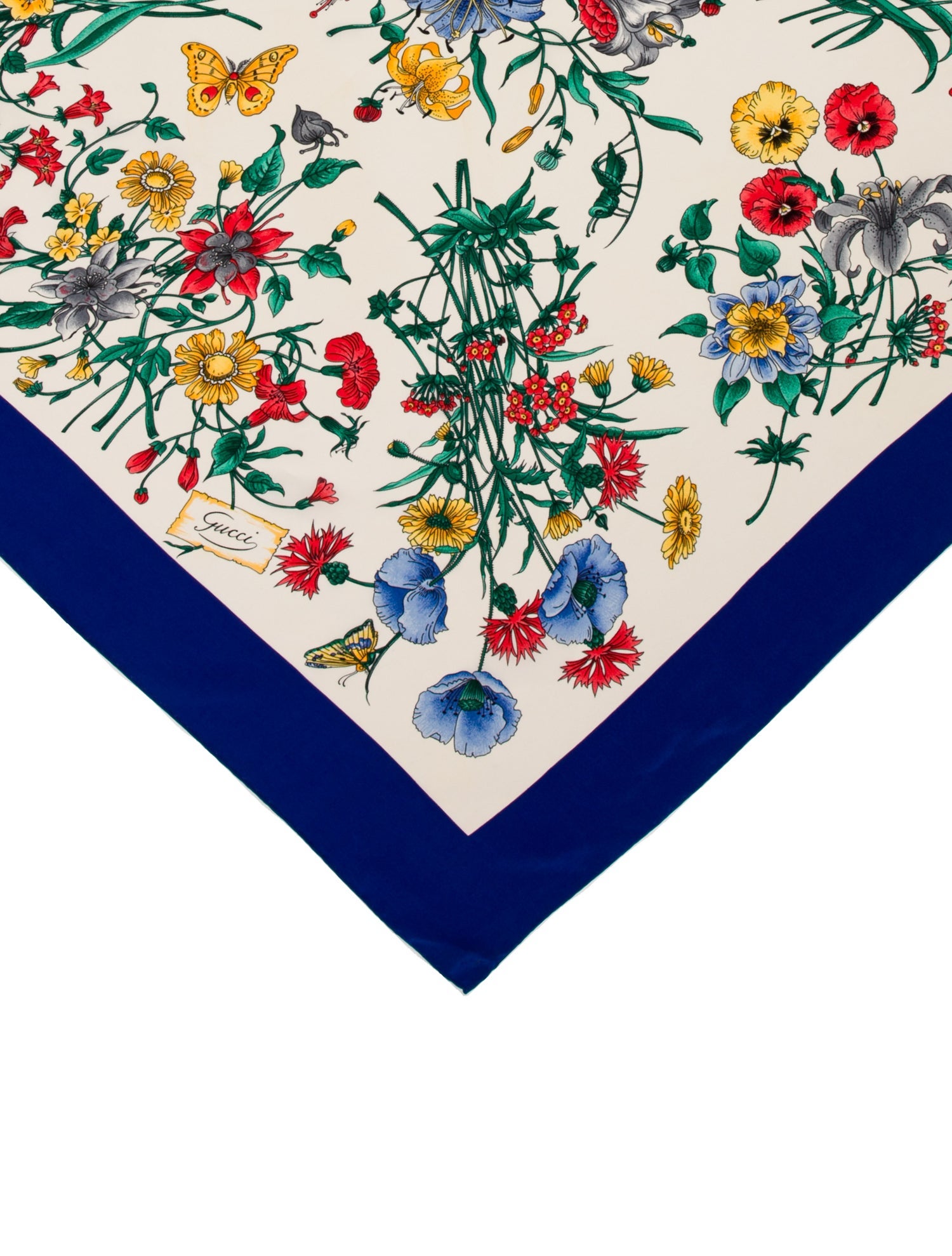 Gucci Silk Flora Print Scarf