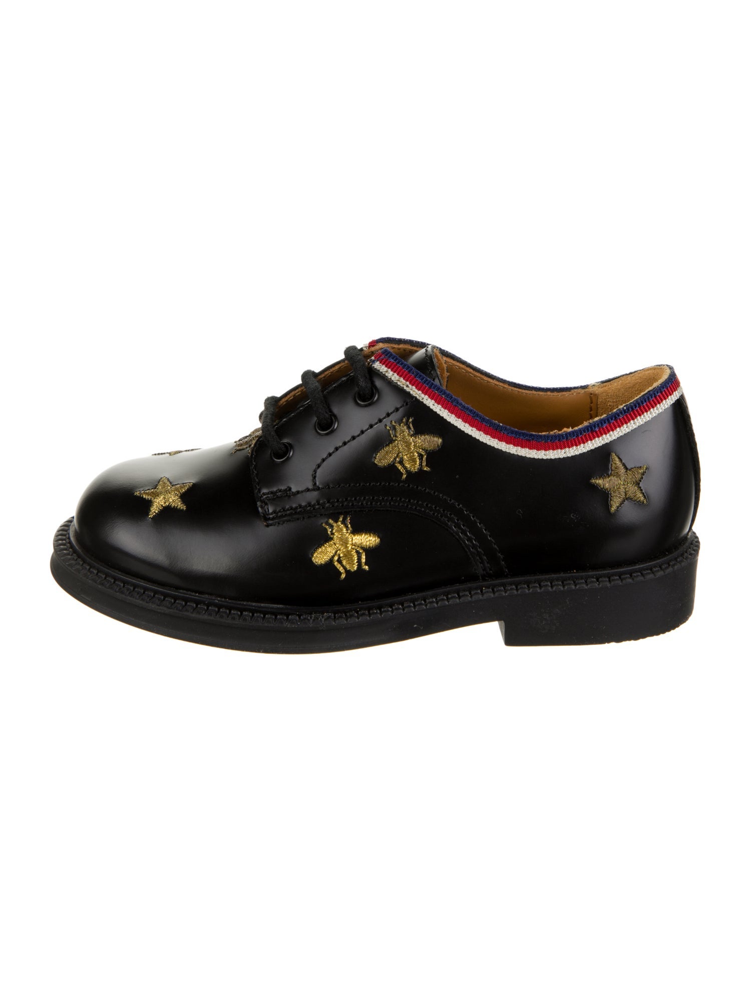 Gucci Embroidered Bee Loafers