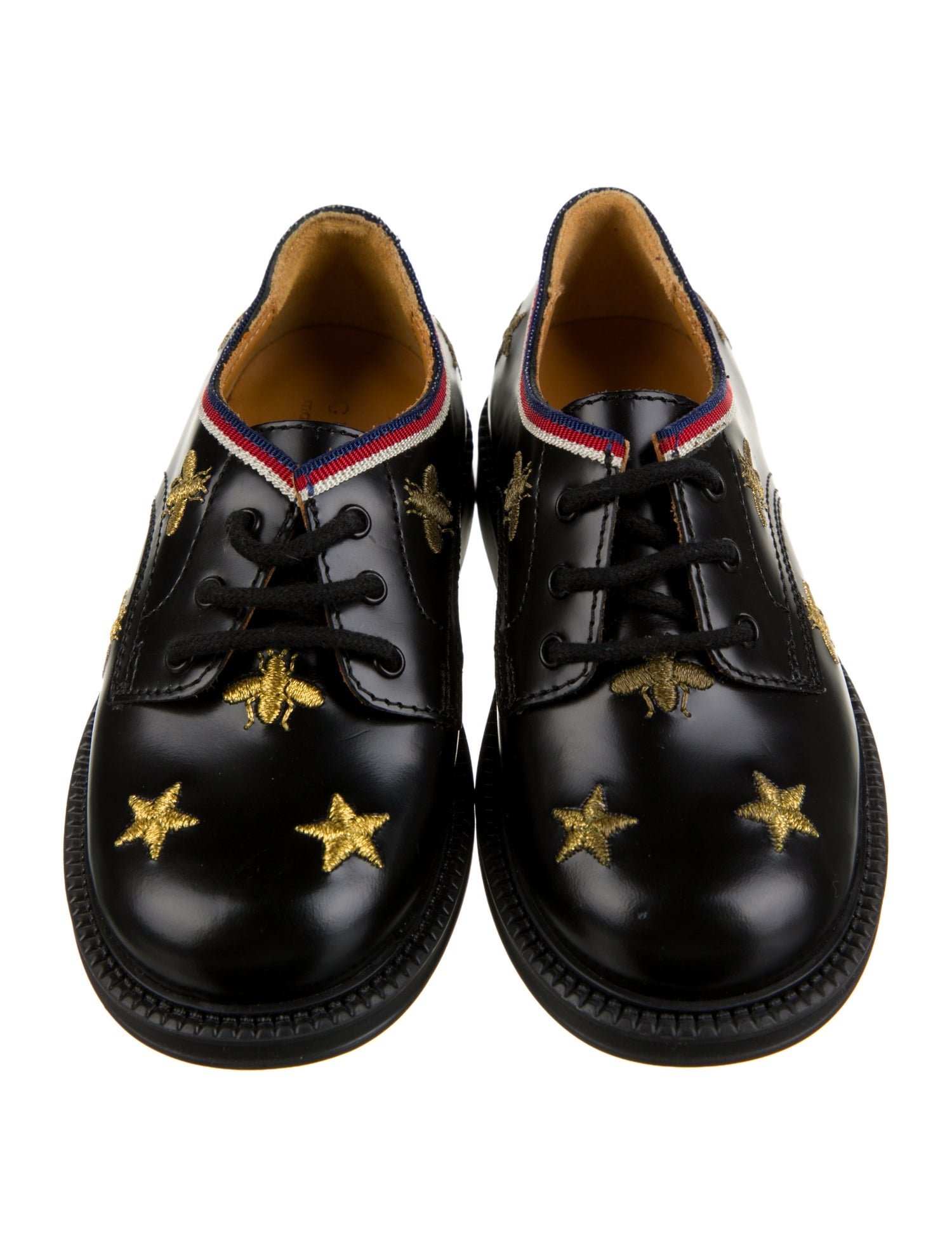 Gucci Embroidered Bee Loafers