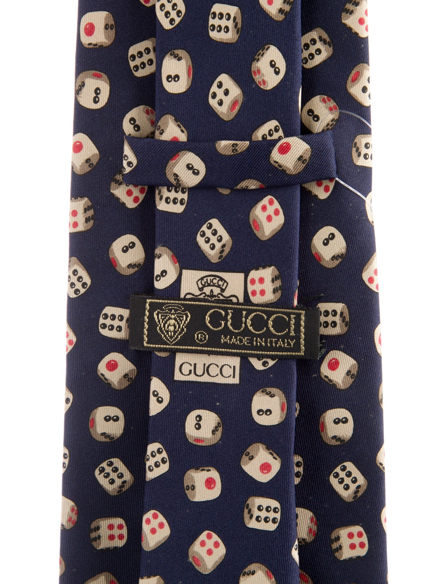 Gucci Pattern Print Silk Tie