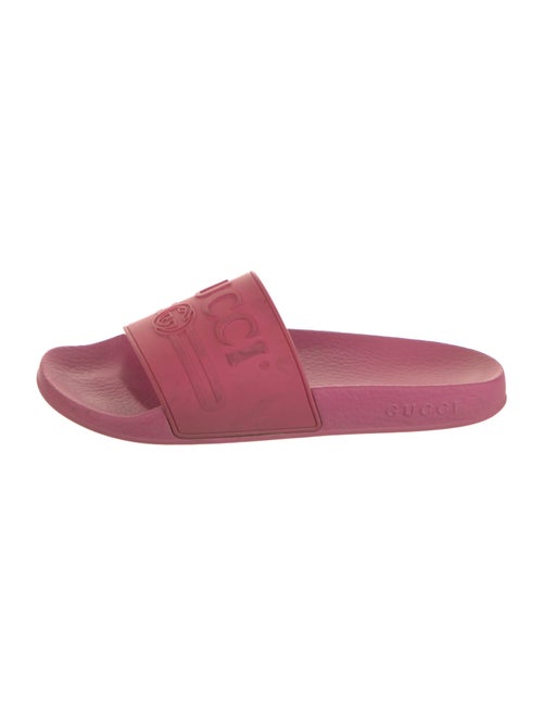 Gucci Interlocking G Logo Rubber Slides