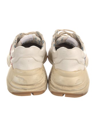 Gucci Leather Graphic Print Chunky Sneakers