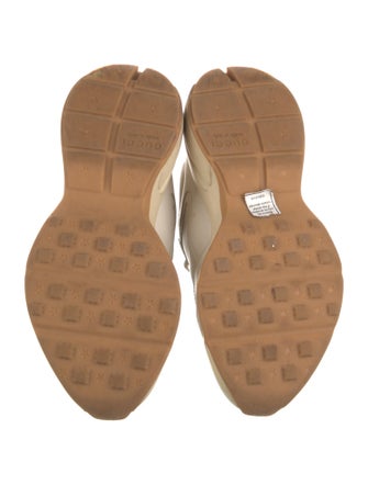 Gucci Leather Graphic Print Chunky Sneakers