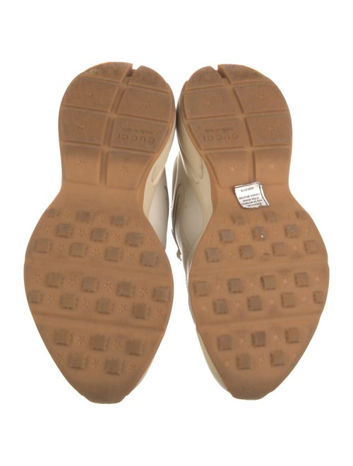 Gucci Leather Graphic Print Chunky Sneakers