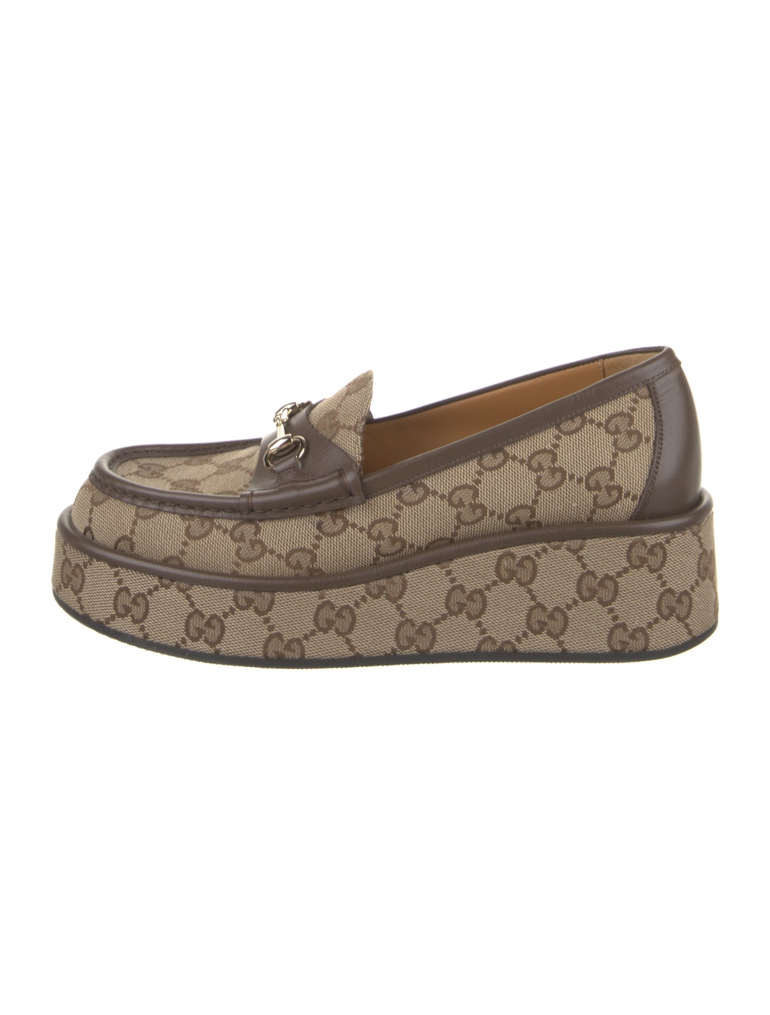 Gucci Canvas Printed Loafers