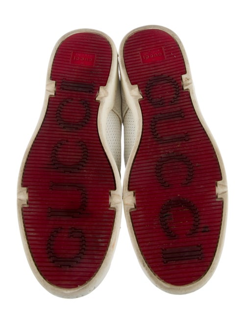 Gucci Web Accent Leather Sneakers