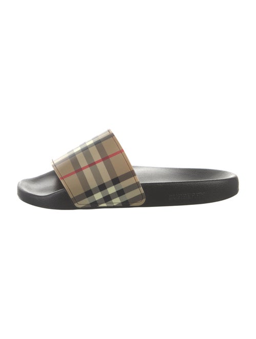 Burberry Nova Check Pattern Rubber Slides